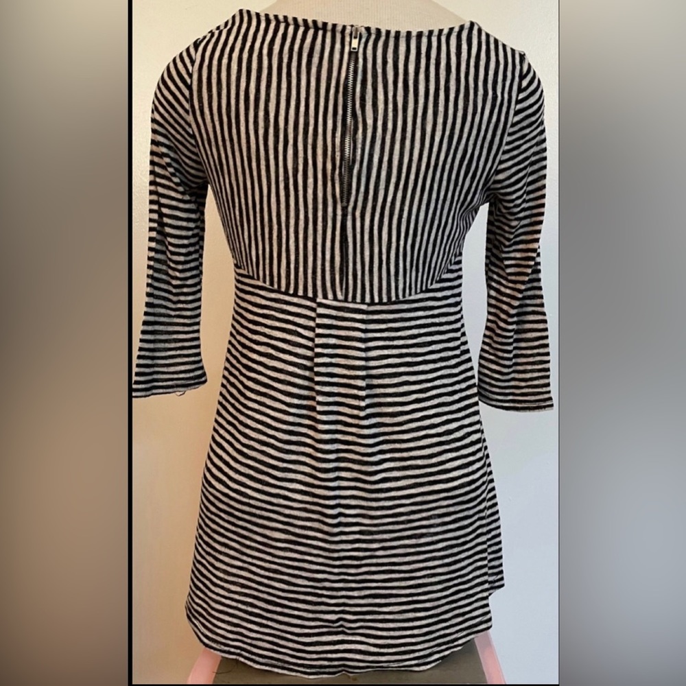 W5 Striped Zip Back Top SZ S